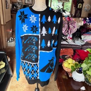 Woman’s NFL Carolina Panthers team football 🏈 Christmas 🎄 sweater.
